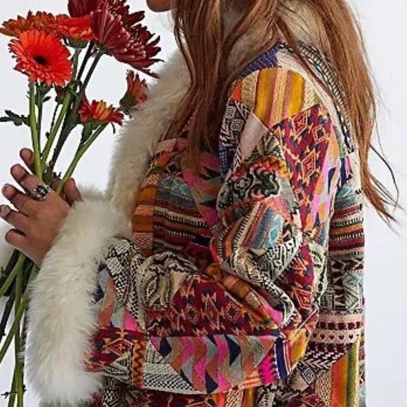 NWT Free People Shearling Caravan Coat Size Medium Z150 - Picture 4 of 7